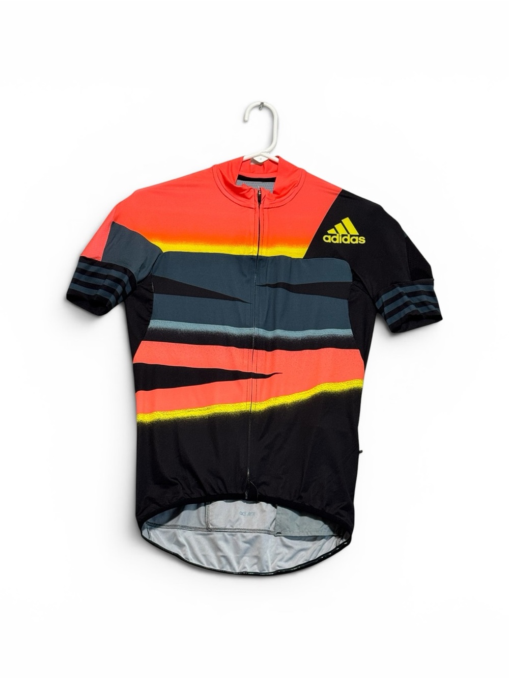 Adidas Adistar Cycling Jersey Aeroready Short Sleeve Solar Red Men's Sz M
